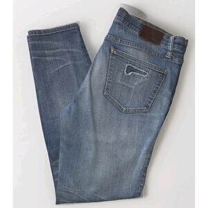 Women's Madewell Faded Rip Repair Distressed Stretch Skinny Skinny Jeans Size 30